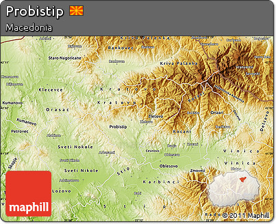 Physical Map of Probistip