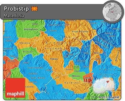 Political Map of Probistip