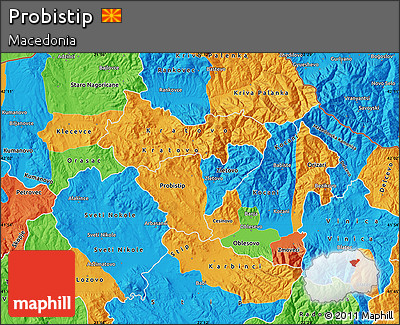 Political Map of Probistip