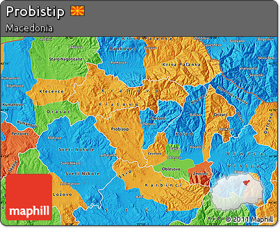 Political Map of Probistip