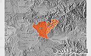 Political Shades Map of Probistip, desaturated