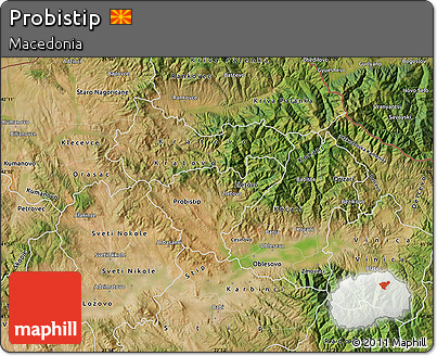 Satellite Map of Probistip