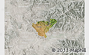 Satellite Map of Probistip, lighten, semi-desaturated