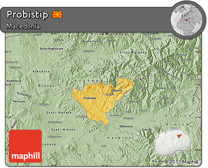 Savanna Style Map of Probistip