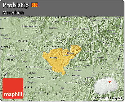 Savanna Style Map of Probistip