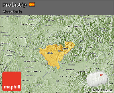 Savanna Style Map of Probistip