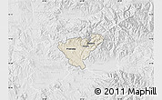 Shaded Relief Map of Probistip, lighten, desaturated