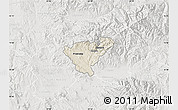 Shaded Relief Map of Probistip, lighten, semi-desaturated