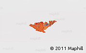 Political Shades Panoramic Map of Probistip, cropped outside