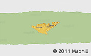 Savanna Style Panoramic Map of Probistip, single color outside