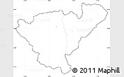 Blank Simple Map of Probistip, cropped outside, no labels