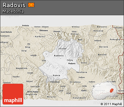 Classic Style 3D Map of Radovis