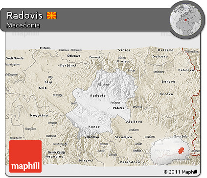 Classic Style 3D Map of Radovis