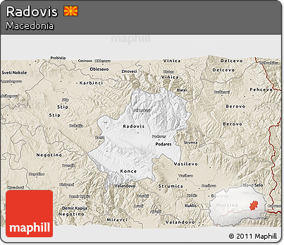 Classic Style 3D Map of Radovis