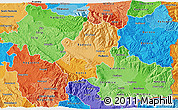 Political Shades 3D Map of Radovis