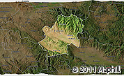 Satellite 3D Map of Radovis, darken