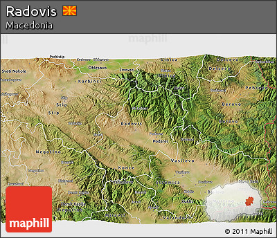 Satellite 3D Map of Radovis