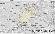 Shaded Relief 3D Map of Radovis, desaturated