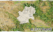 Shaded Relief 3D Map of Radovis, satellite outside
