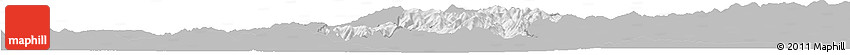 Gray Horizon Map of Radovis, single color outside