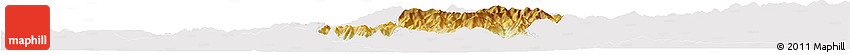 Physical Horizon Map of Radovis, cropped outside