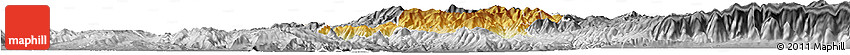 Physical Horizon Map of Radovis, desaturated Physical Horizon Map of Radovis, desaturated