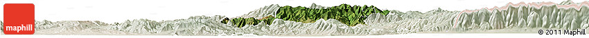 Satellite Horizon Map of Radovis, lighten