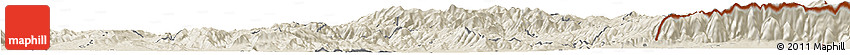 Shaded Relief Horizon Map of Radovis
