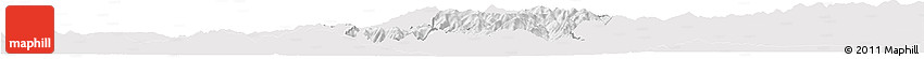 Silver Style Horizon Map of Radovis, single color outside