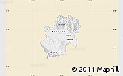 Classic Style Map of Radovis, single color outside