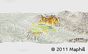 Physical Panoramic Map of Radovis, lighten, semi-desaturated