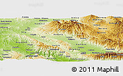 Physical Panoramic Map of Radovis