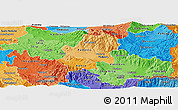 Political Shades Panoramic Map of Radovis