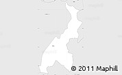 Silver Style Simple Map of Podares