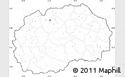 Blank Simple Map of Macedonia, cropped outside, no labels