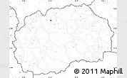 Blank Simple Map of Macedonia, no labels