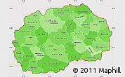 Political Shades Simple Map of Macedonia, cropped outside