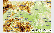 Physical 3D Map of Skopje