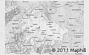 Silver Style 3D Map of Skopje