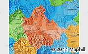 Political Shades Map of Skopje