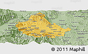 Savanna Style Panoramic Map of Skopje