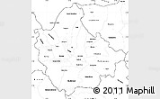 Blank Simple Map of Skopje