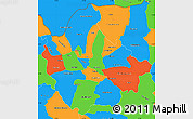 Political Simple Map of Skopje