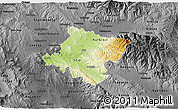 Physical 3D Map of Stip, darken, desaturated