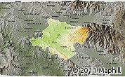 Physical 3D Map of Stip, darken, semi-desaturated