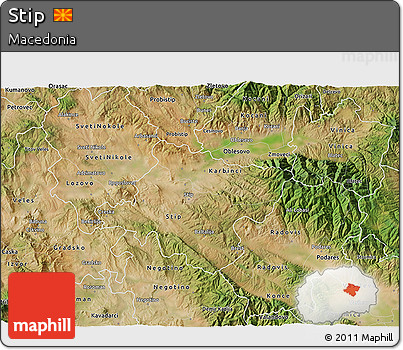 Satellite 3D Map of Stip