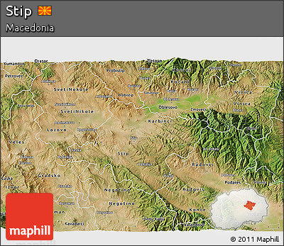 Satellite 3D Map of Stip