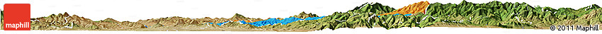 Political Horizon Map of Stip, satellite outside