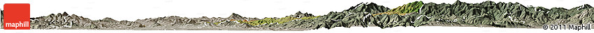 Satellite Horizon Map of Stip, semi-desaturated