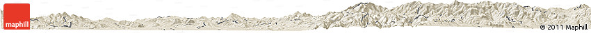 Shaded Relief Horizon Map of Stip